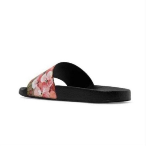 GUCCI GG logo floral bloom rubber pool slides - Picture 4 of 12
